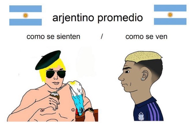 Argentino promedio - meme
