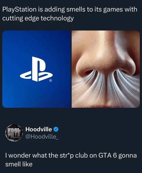 PlayStation is adding smells to its games with cutting edge technology - meme