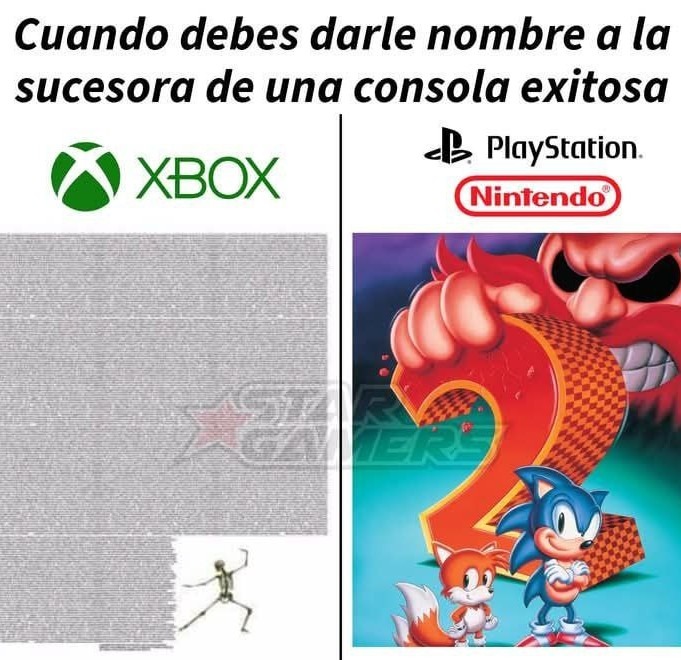 Cuando toca nombrar la sucesora de la consola top - meme