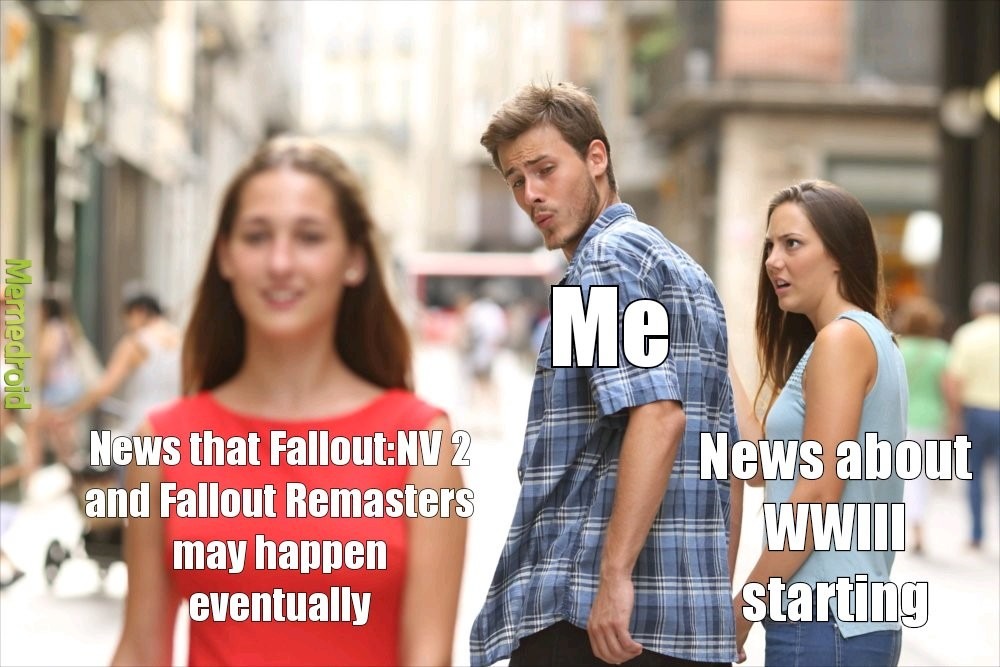 I'd rather play Fallout than live it - meme