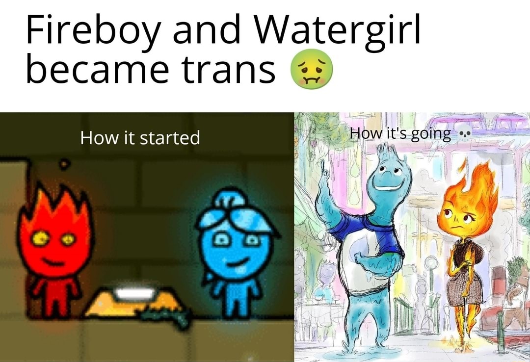 Fireboy and watergirl - meme