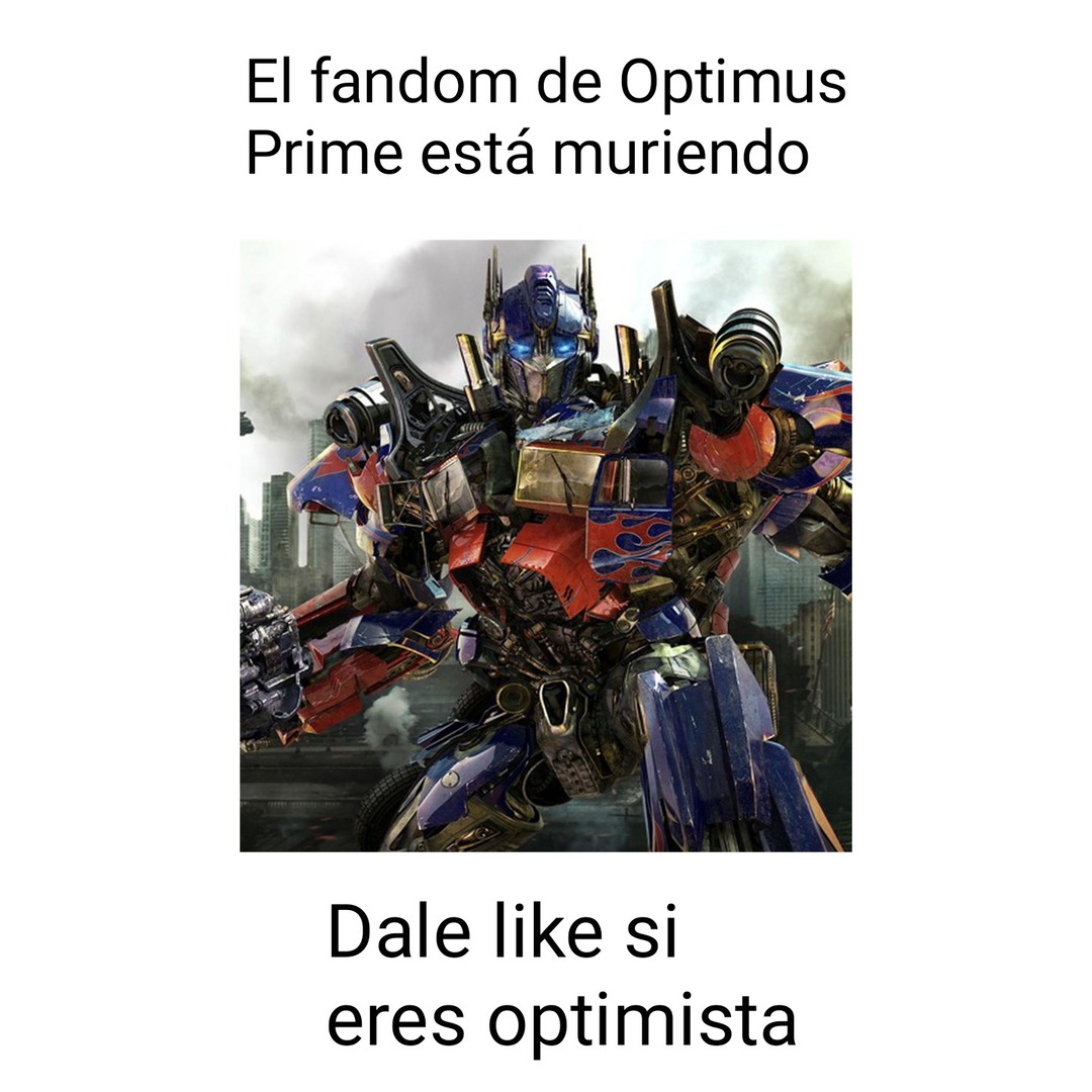 Meme de Optimus Prime