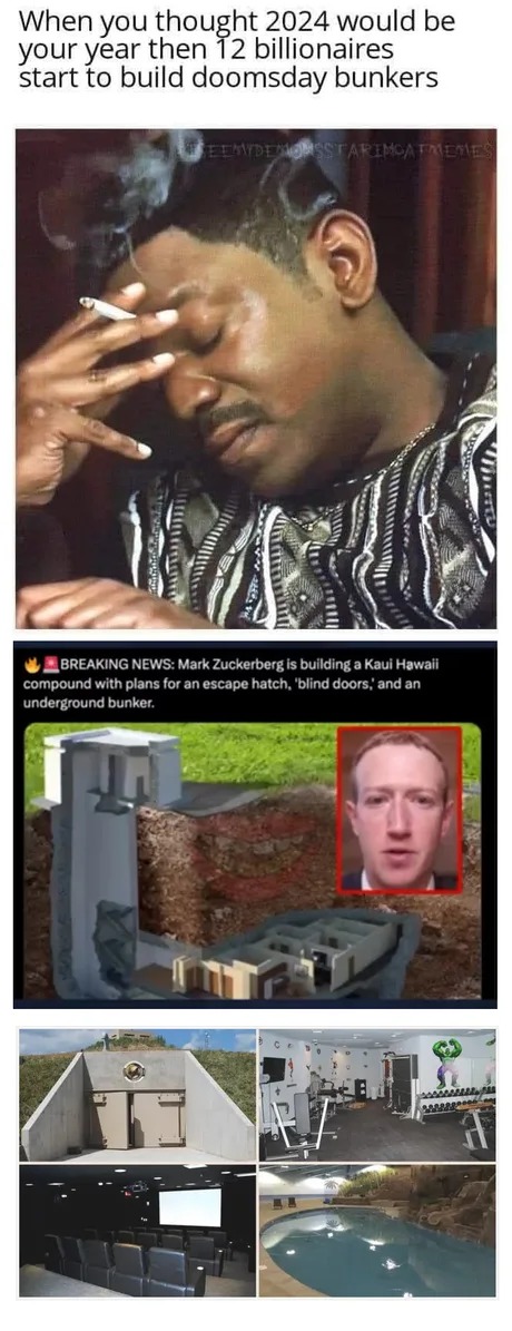 Mark is building a bunker in Hawaii - meme