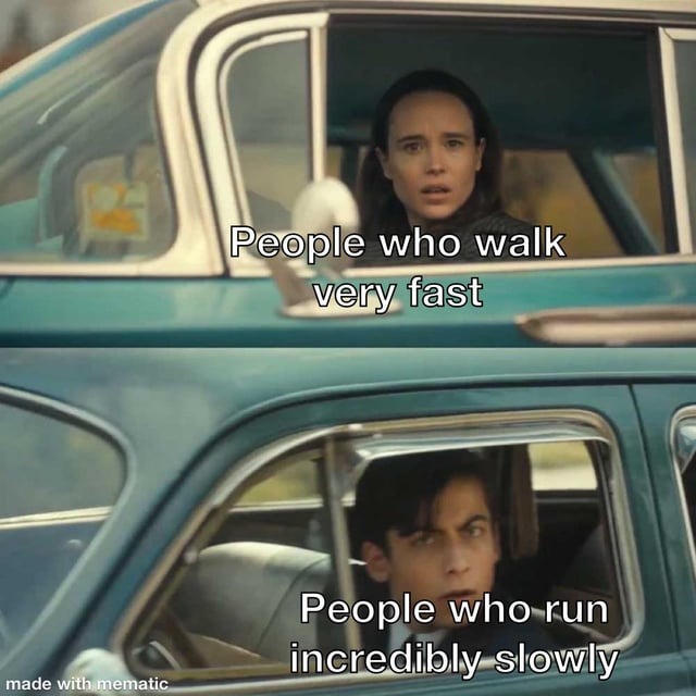Slow runners - meme