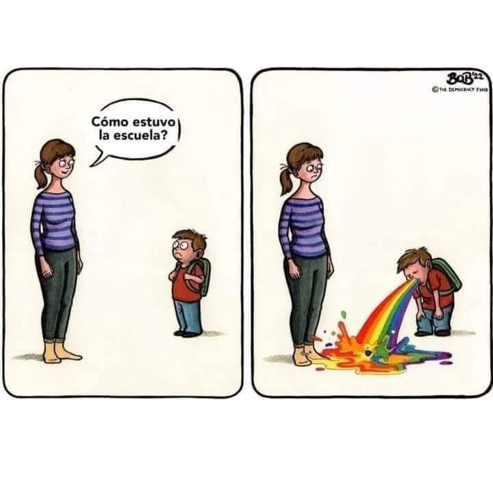 Pov: vas a una escuela Gringa - meme