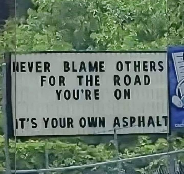 Your own asphalt - meme