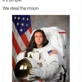 The moon landing footage was fake