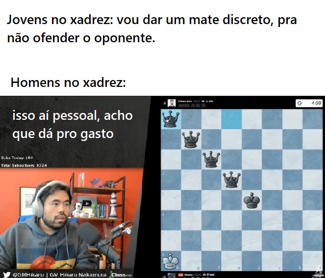 Eu tentando jogar xadrez Bro didn't use enough checkmate fuel be - iFunny  Brazil