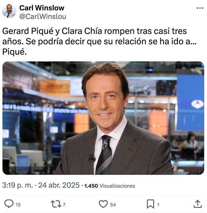 Piqué y Clara Chía lo dejan... y el chiste se escribe solo - meme