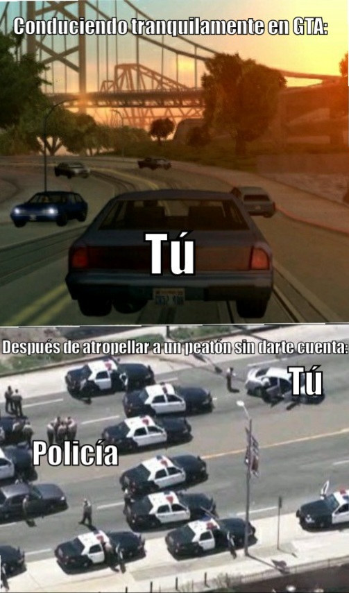Polisía GTA - meme