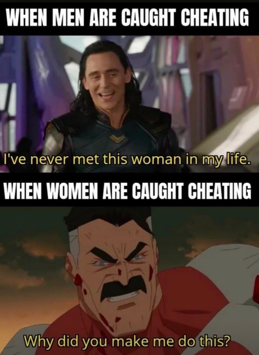 Have you ever cheated? - meme