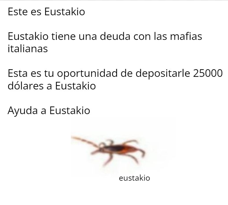 Por favor, ayuda a Eustakio - meme