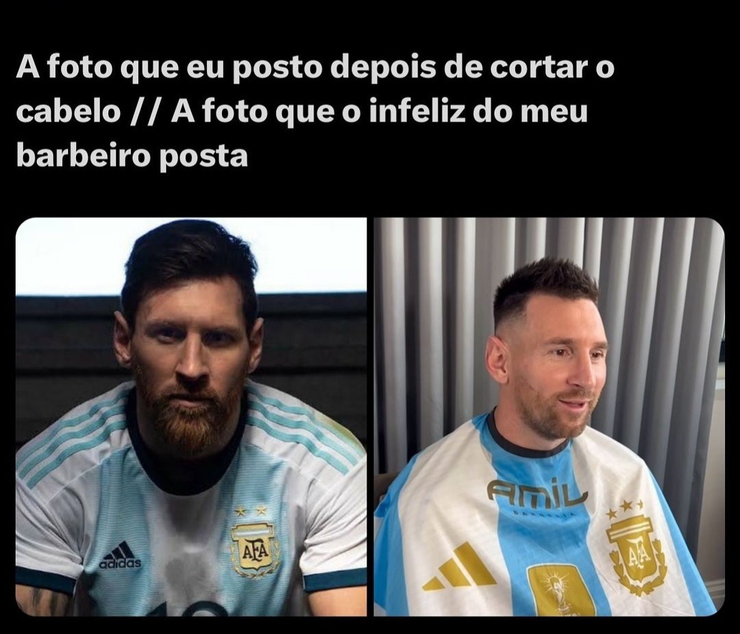 Ainda quase cortou minha garganta com a navalha - meme