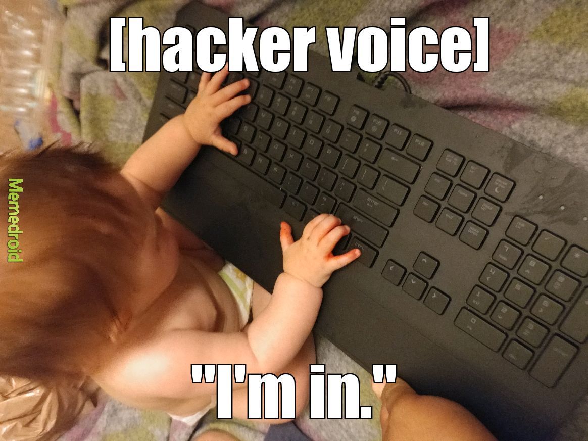 Daughter got my keyboard - meme