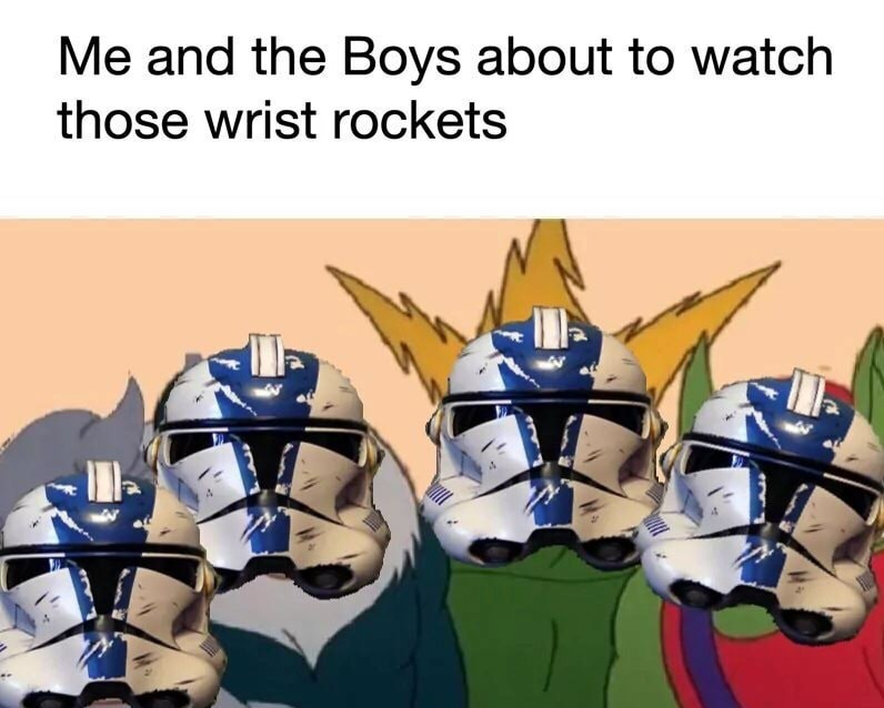 Watch those wrist rockets!!! - meme