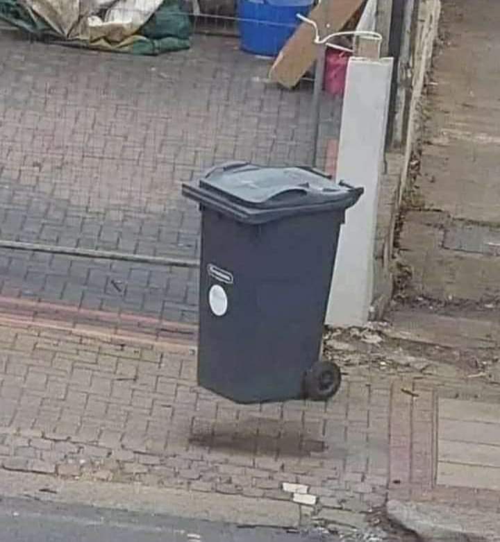 It's just a trash can - meme
