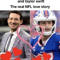 NFL love story meme