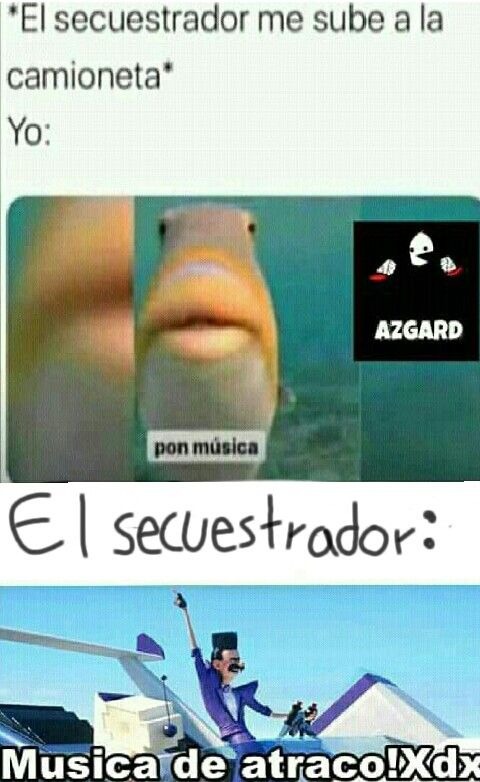 diganme cual seria una buena musica de atraco :cool: - meme