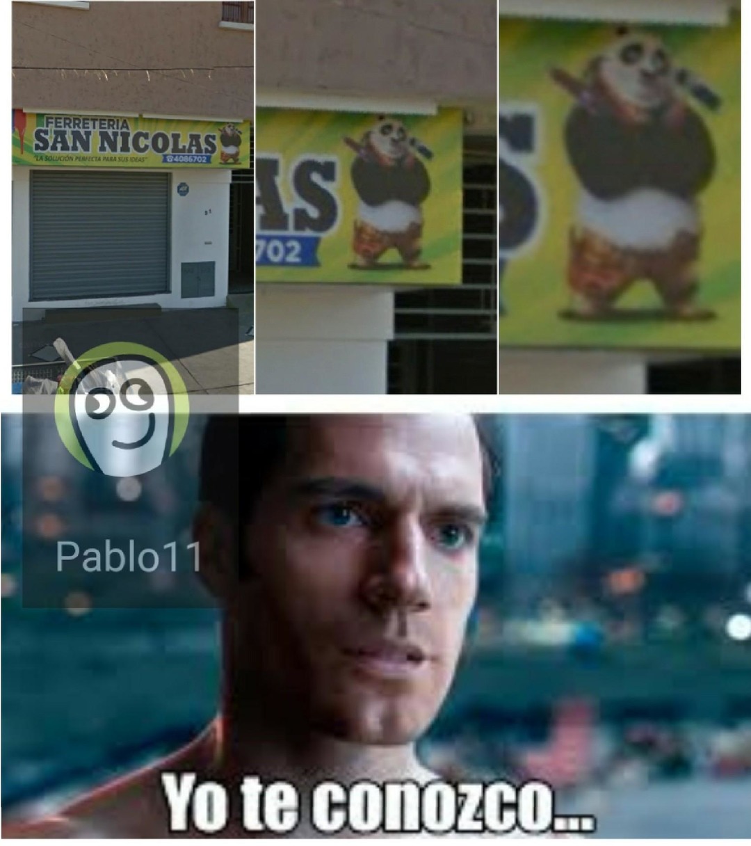 Desde cuando Po trabaja en una ferretería?? xD - meme