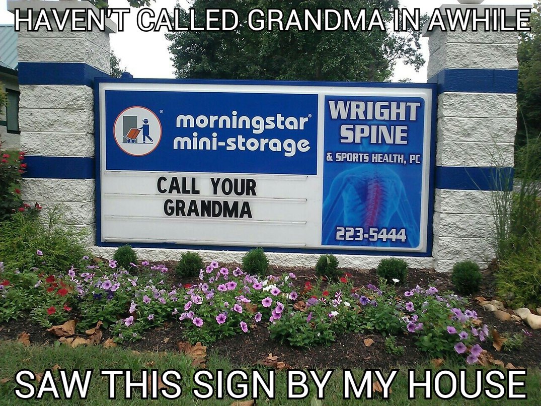 I'll never forget to call my grandma again - meme