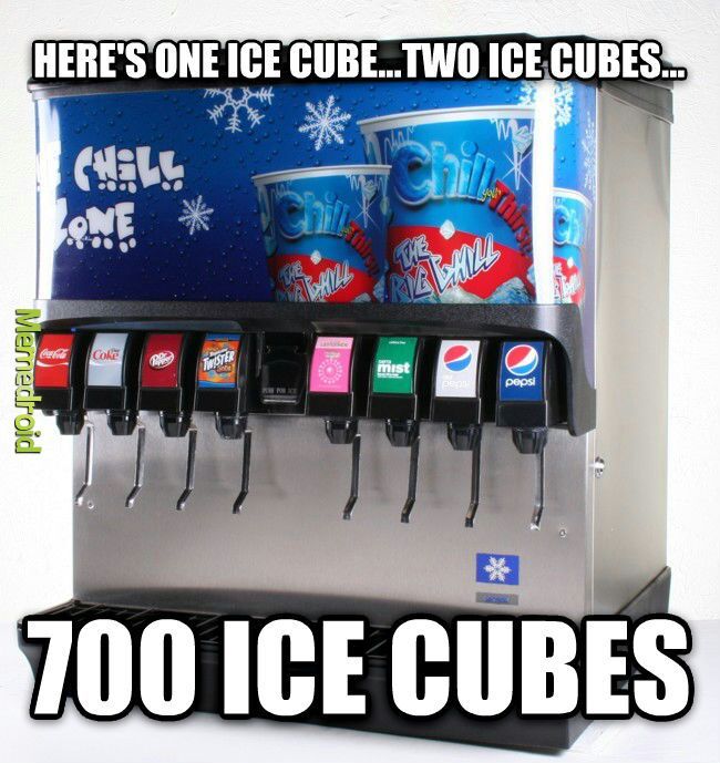 You get me every time, ice machine - meme