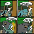 sad bear :/