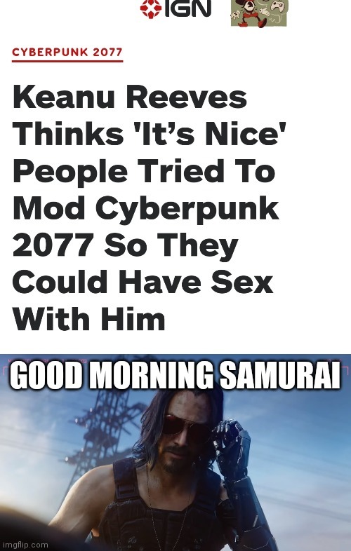 Let's be honest everyone just wanted sex with Keanu  reeves simulator - meme