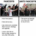 Fascism comes from the Italian word "fascio" which means to bundle, hence a bundle of people
