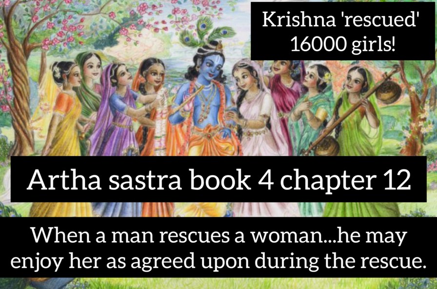 That's why God Krishna rescued 16000 girls - meme