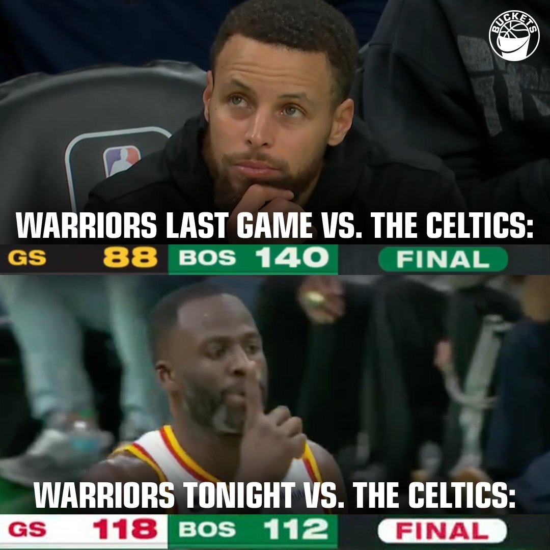 Warriors vs Celtics meme November 6th