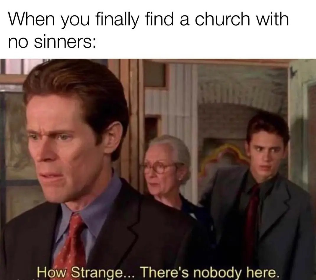 You're not invited - meme