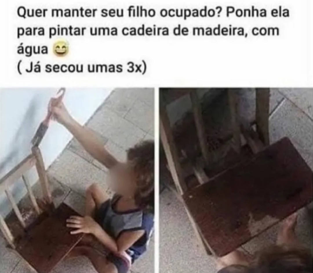Cadeira de madeira - meme