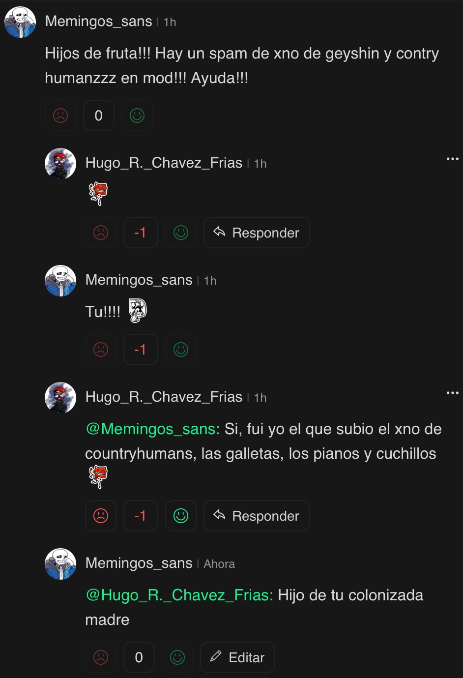 Hey chicos, descubrí al spamer - meme