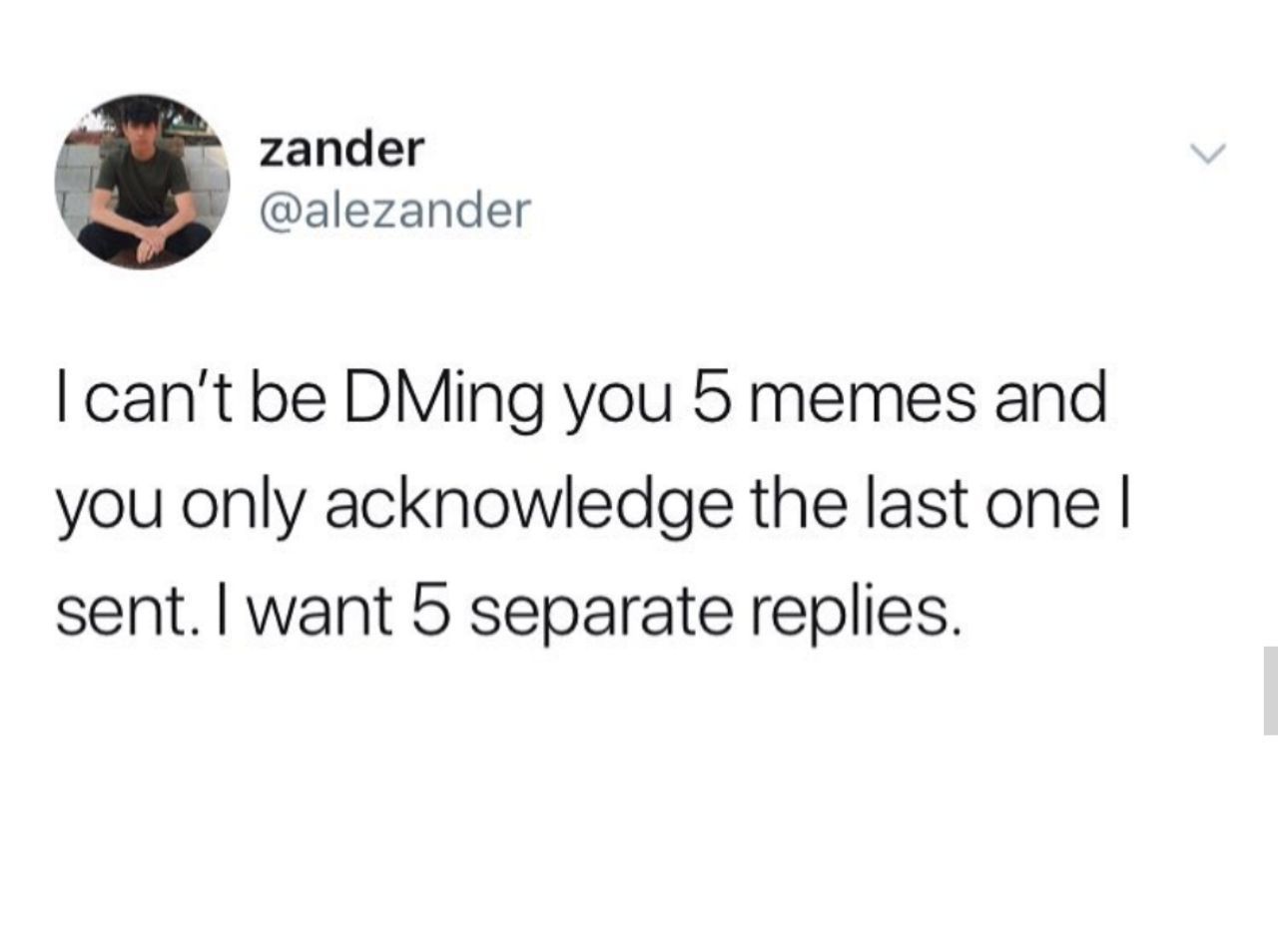 Separate Replies - meme