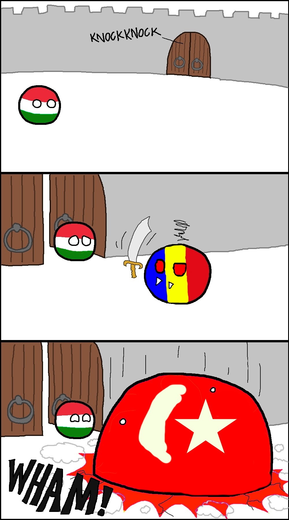 hungary vs romania but turkey - meme