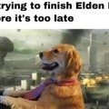 Me trying to finish Elden Ring before it's too late
