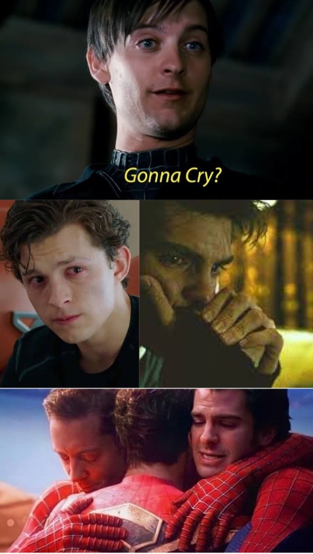 gonna cry? Spiderman moment - meme