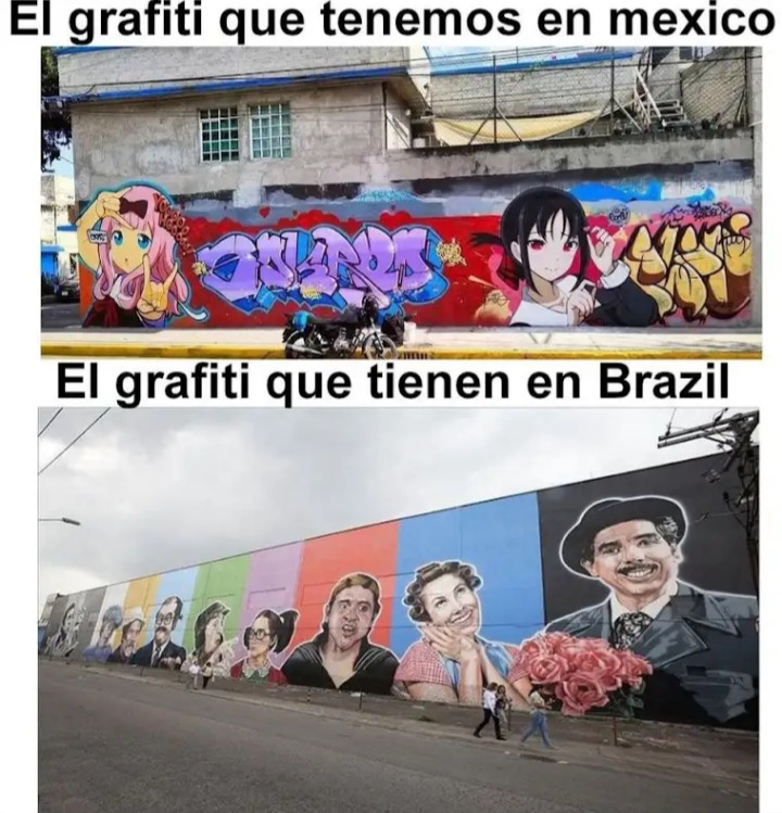Me lo van a cagar a negativos el mememierda por el grafiti de putakus