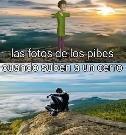 Las fotos de los pibes cuando salen del centro... turbias - meme