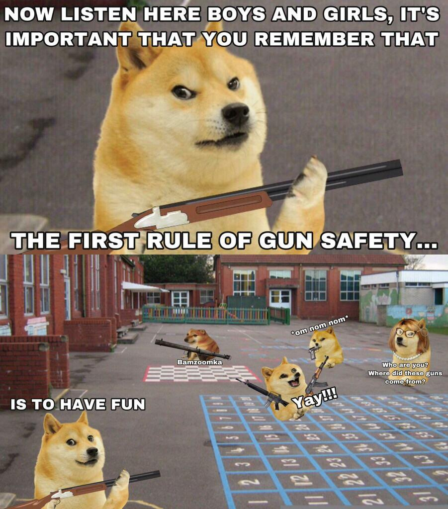 le gun safety - meme