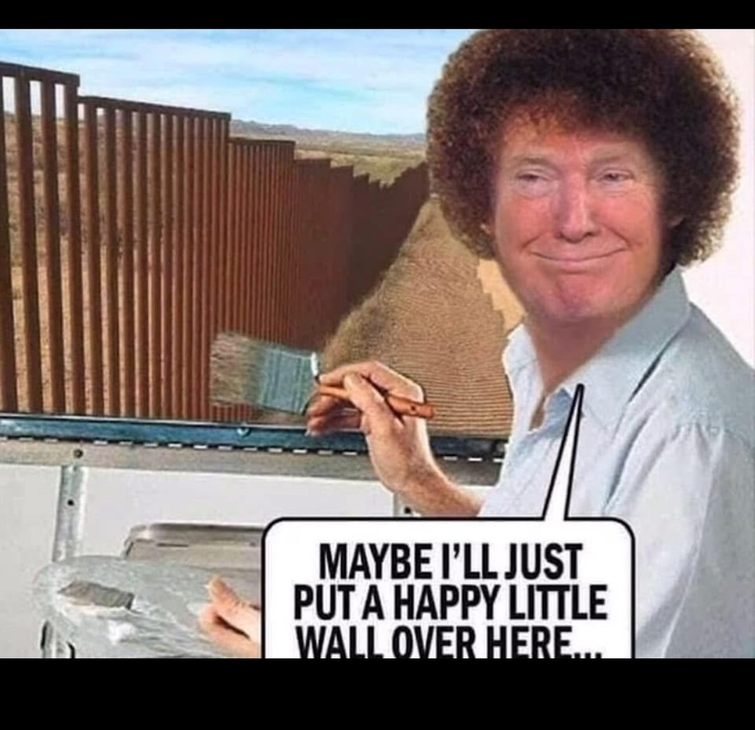 Happy little wall - meme