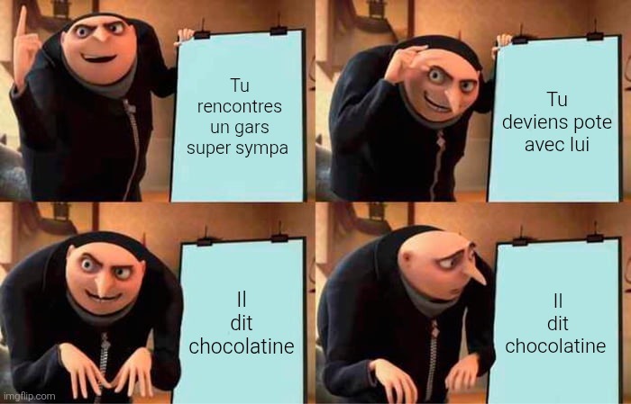 Je trash pas la chocolatine, je dit juste que c'est pas le bon mot - meme