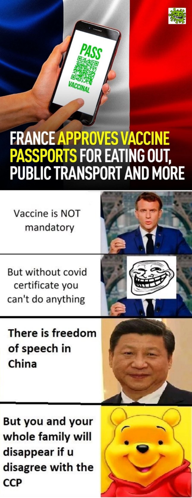 Next stop fully vaccinated means 3 shots and above - meme
