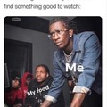 my food vs something to watch