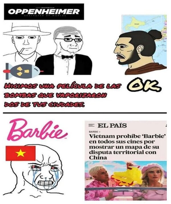 Barbie prohibida en China - meme