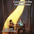 A man of understanding will draw it out