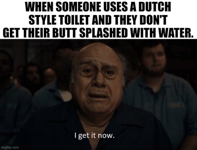 Dutch style toilet - meme