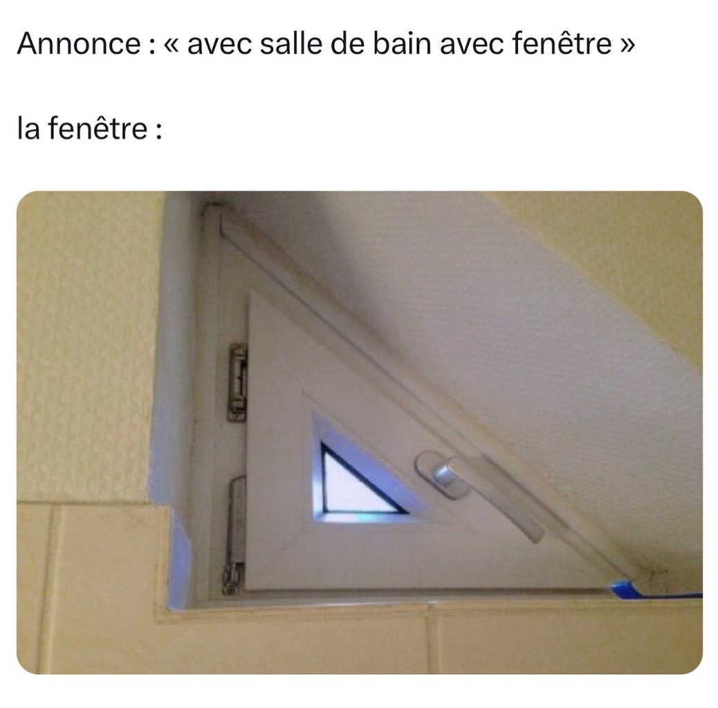 Elle est timide la fenêtre - meme