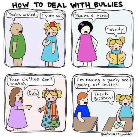 How to teach your children to deal with bullies - meme