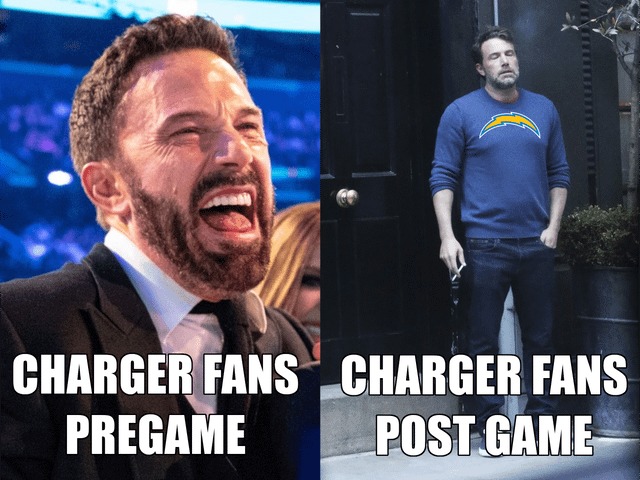 Chargers vs Ravens meme